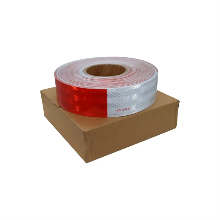 Reflective Red White Strip