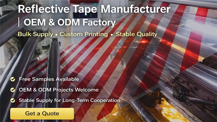 Aprovado Denatran Alüminyum Destekli Reflektif Görünürlük Bandı